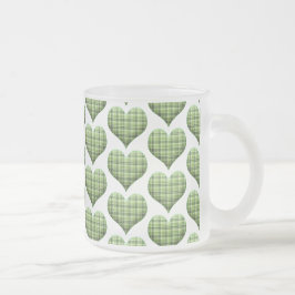 Coola Grönt White Hearts St.Patrick's Day Helgdag Frostad Glasmugg