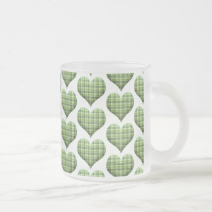 Coola Grönt White Hearts St.Patrick's Day Helgdag Frostad Glasmugg
