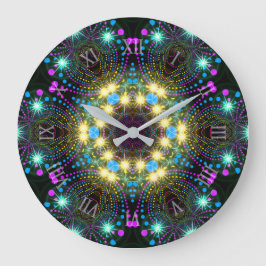 Coola Groovy Blacklight Inspo Star Gnistra Wall Stor Klocka