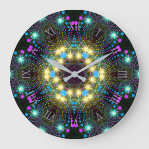 Coola Groovy Blacklight Inspo Star Gnistra Wall Stor Klocka