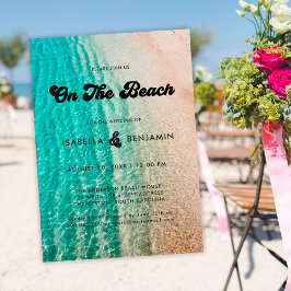 Coola Groovy on the Beach Destination Wedding Inbjudningar