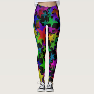 Coola Groovy Regnbågsstjärnor Leggings