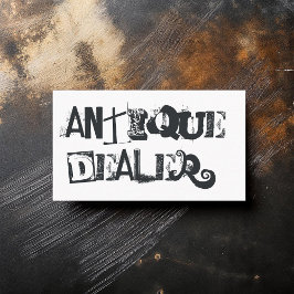 Coola Grunge Antique Dealer Visitkort