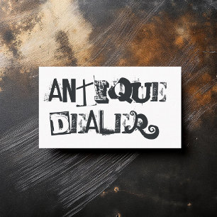 Coola Grunge Antique Dealer Visitkort