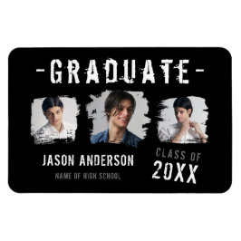 Coola Grunge Black 3 Photo Student annons Magnet