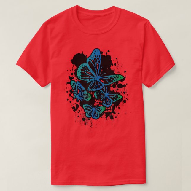 Coola Grunge Fairycore Gothic Butterflies-grafik T Shirt (Design framsida)