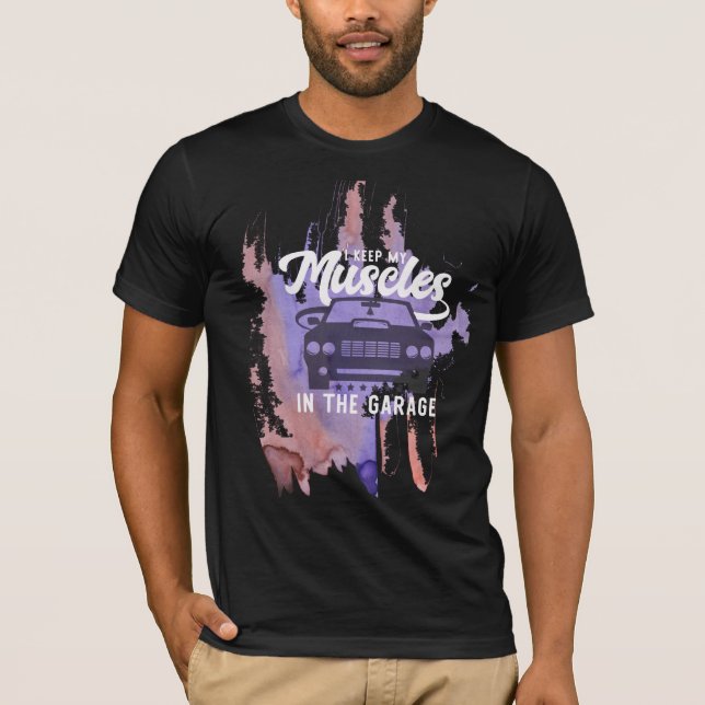 Coola Grunge Muscle Shirt Car Graphics Design T Shirt (Framsida)