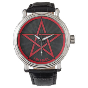 Coola Grunge Pentacle Symbol Personlig Unisex Armbandsur