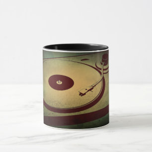 Coola Grunge Retro Turntable Mugg