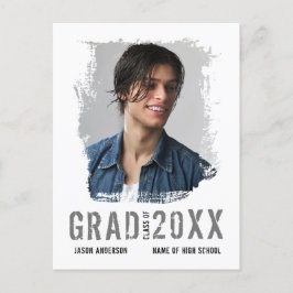 Coola Grunge White 1 Photo Student annons Vykort