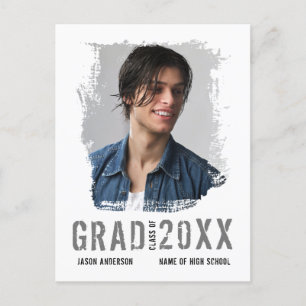 Coola Grunge White 1 Photo Student annons Vykort