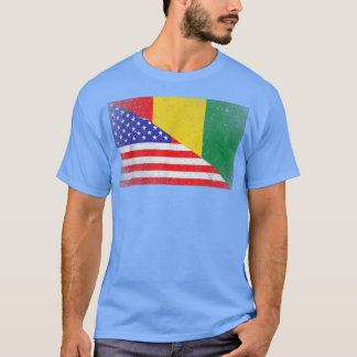 Coola Guinea Flagga USA Amerikanska Flagga Patriot T Shirt