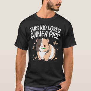 Coola Guinea För barn Girls Wheek Fluffy Cavy P T Shirt