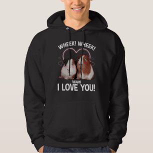 Coola Guinea Gris Art För manar kvinnor Hamster Wh Hoodie