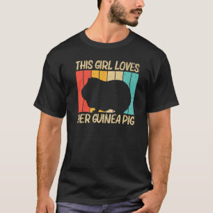 Coola Guinea Gris för flickor, ungtuppar, gnagare T Shirt