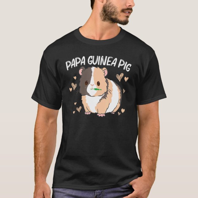 Coola Guineas För manar Pappa Wheek Fluffy Cavy Pe T Shirt (Framsida)