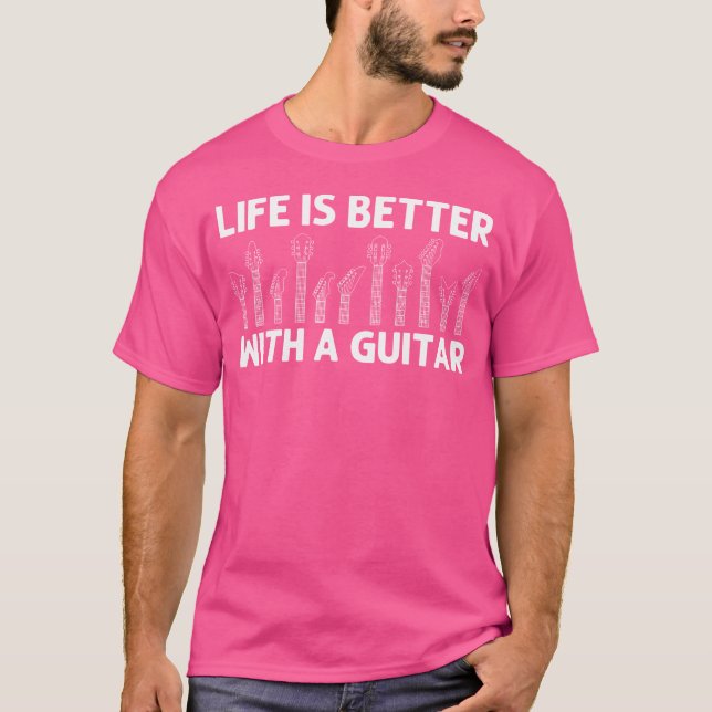 Coola Guitar För manar Women Acoustic Guitar Music T Shirt (Framsida)
