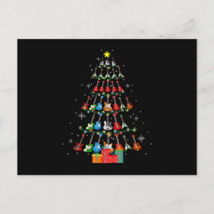 Coola Guitar Julgran God jul Gifts Julafton L Helg Vykort