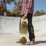 Coola Guld Black Grått Typografi Mini Skateboard Bräda 18,5 Cm<br><div class="desc">Coola färg med svart grädde från guld färg i kant,  bara kör grått typografi. Ursprunglig design av TamiraZDesign.</div>