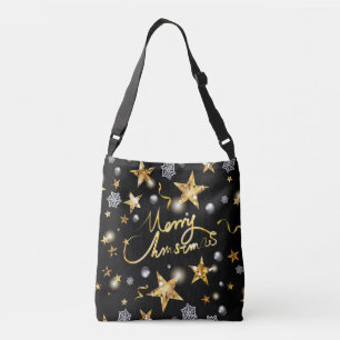 Coola Guld Black Mörk Metallic Luxury Mode Julafto Axelväska