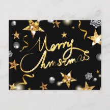 Coola Guld Black Stars Metallic Mode God jul