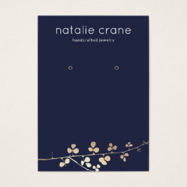 Coola Guld Gren - innehavare av Visning för blå Visitkort