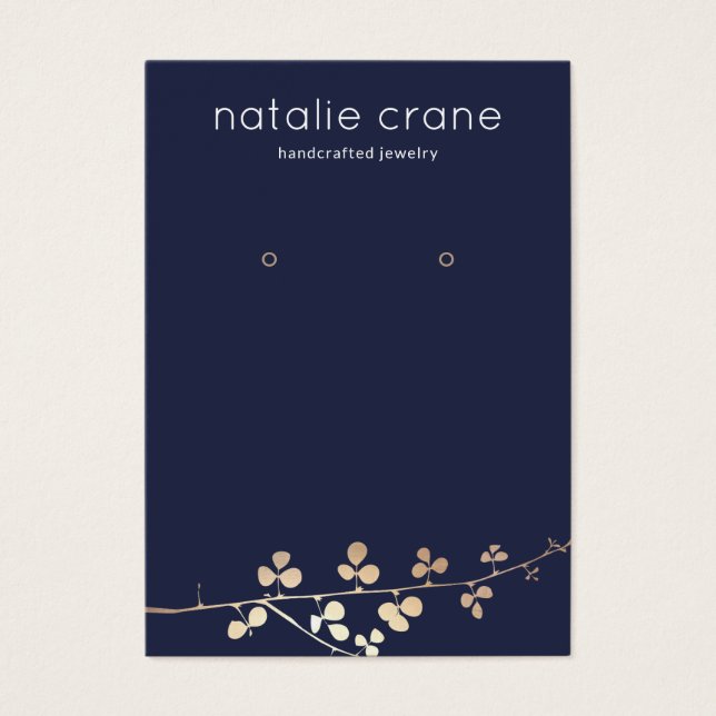 Coola Guld Gren - innehavare av Visning för blå  Visitkort (Framsidan)