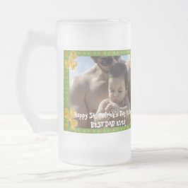 Coola Guld Irish Shamrock Best Pappa Aldrig Patric Frostat Ölglas