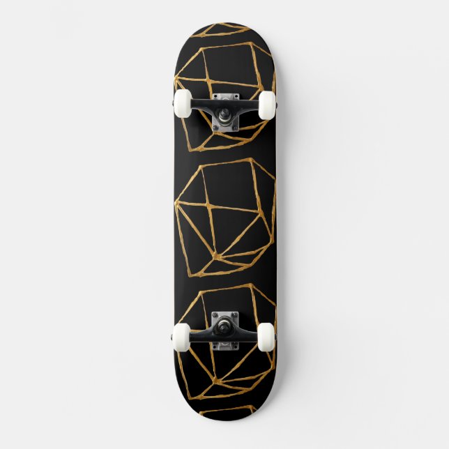 Coola Guld Kubas Anpassningsbar - bakgrund Mini Skateboard Bräda 18,5 Cm (Framsida)