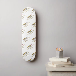 Coola Guld Lärare av månadsläraruppskattning Mini Skateboard Bräda 18,5 Cm