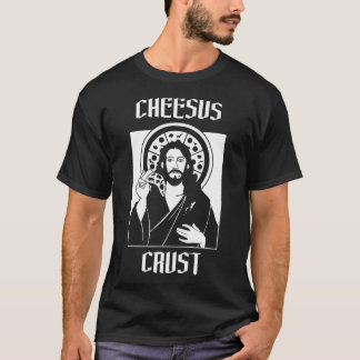 Coola Guy Design Cheesus Crust Graphic T Shirt