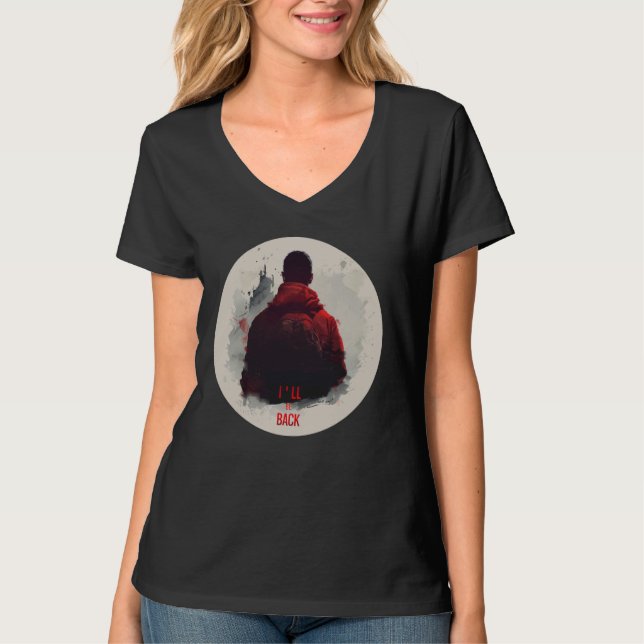 Coola Guy och jag kommer tillbaka till Påstående C T Shirt (Framsida)