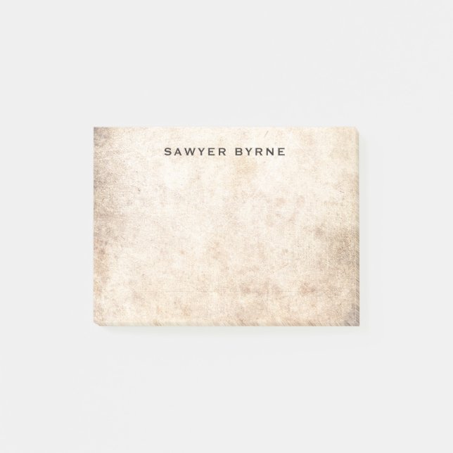 Coola Guy's Vintage Rustic Post-it Block (Framsida)