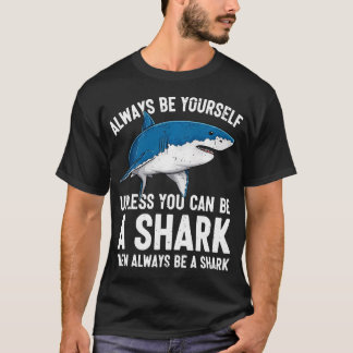 Coola hajars biologi hav vilda djur haj älskare t shirt