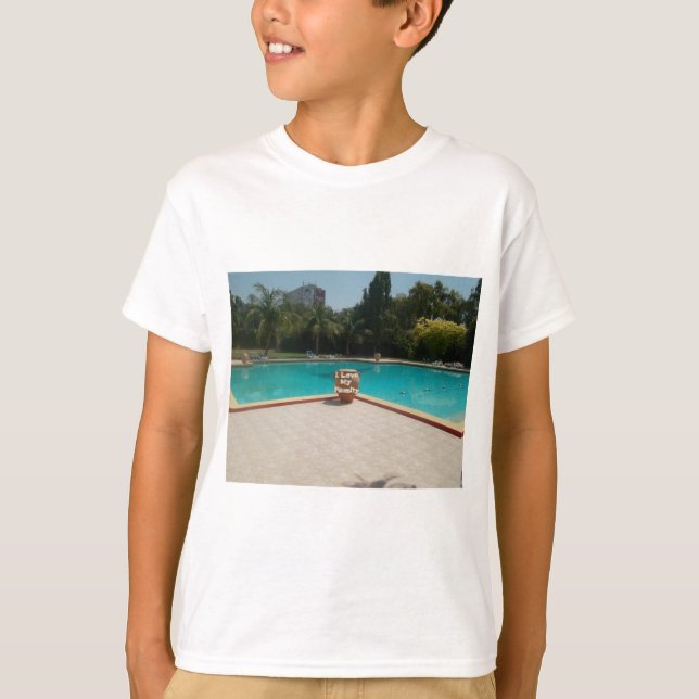 Coola Hakuna Matata Bassäng Side I kärlek Min fami T Shirt (Framsida)