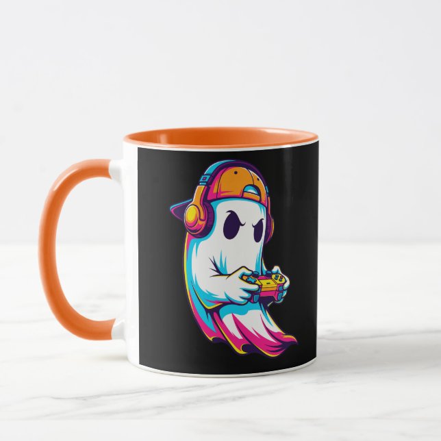 Coola Halloween Ghost Gamer Mugg (Vänster)