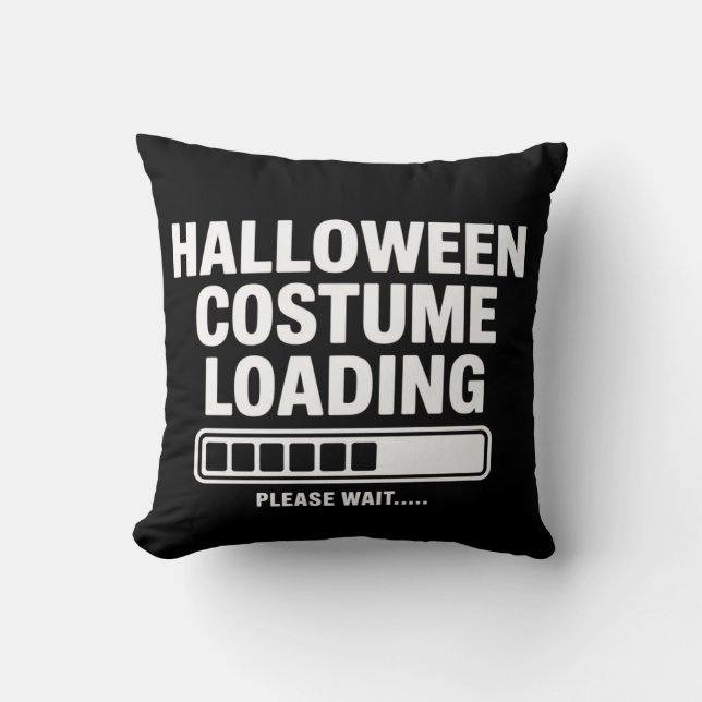Coola Halloween-kostym laddar grafik spöklik  Kudde (Framsida)