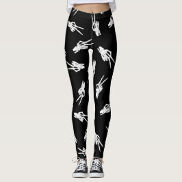 Coola Halloween skeleton händer Leggings