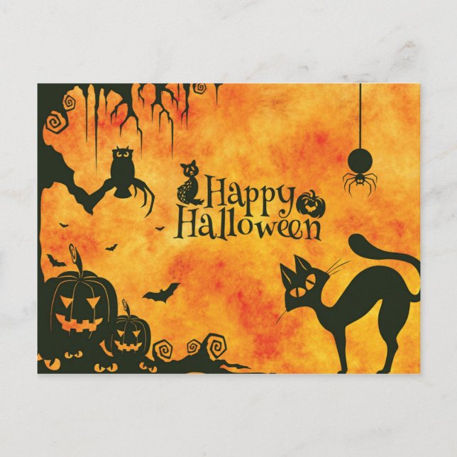 Coola Halloween Vykort (Framsida)