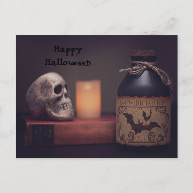 Coola Halloween-vykort Vykort (Framsida)