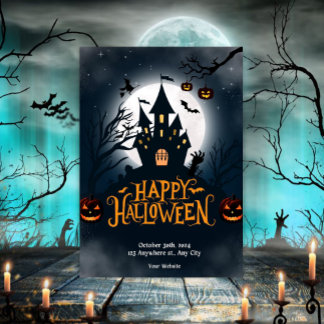 Coola Halloweenfesten  Inbjudningar