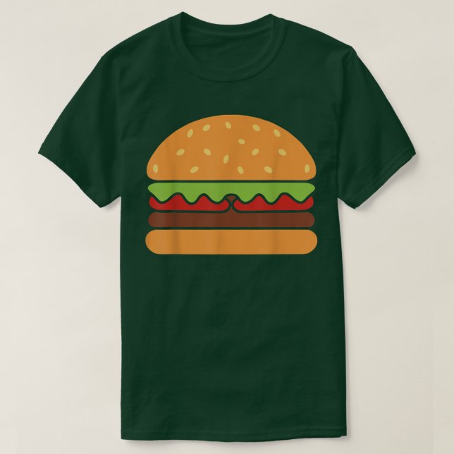 Coola Hamburger Art Manar Women Minimalist Burger  T Shirt (Design framsida)