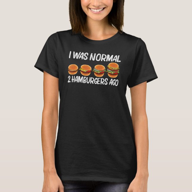 Coola Hamburger För manar Women Cheeseburger Burge T Shirt (Framsida)