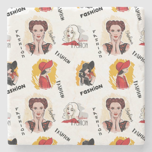 Coola Hand plockade-skisser av kvinnors Mode Stenunderlägg (Framsidan)