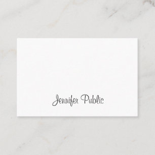 Coola Handskriven Elegant Modern Calligraphy Visitkort