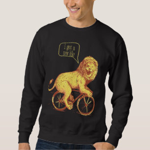 Coola Har A New Bike säger "Man" Lång Ärmad Tröja