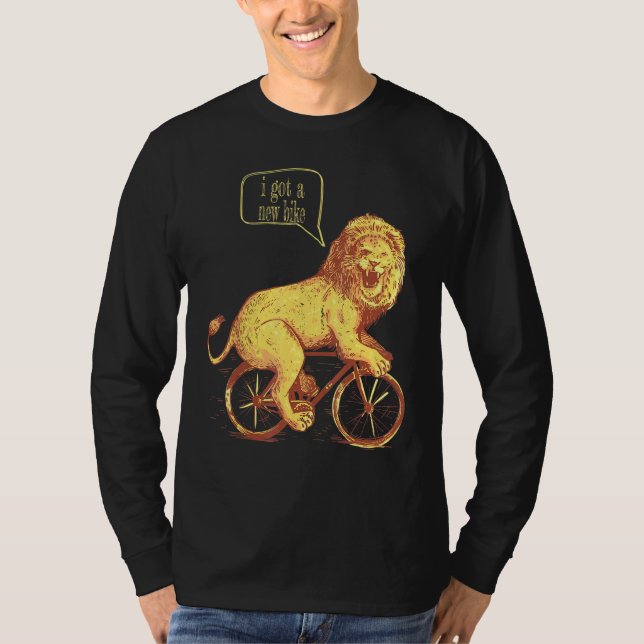 Coola Har A New Bike säger "Man" T Shirt (Framsida)