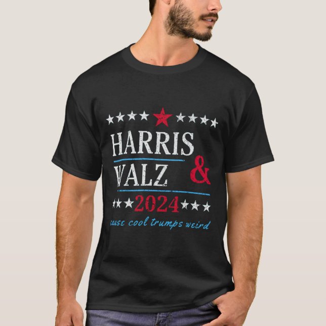 Coola Harris Walz 2024 Kamala Harris Tim Walz Elec T Shirt (Framsida)