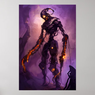 Coola Haunted Robot Poster