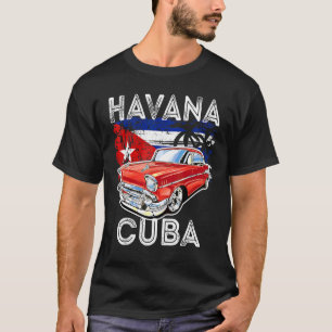 Coola Havana Cuba Classic Retro Vintage Muscle Car T Shirt